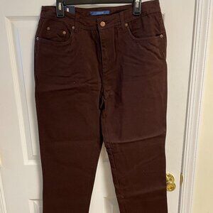 Women's Bill Blass Stretch Jeans size 12 average length brown NWT